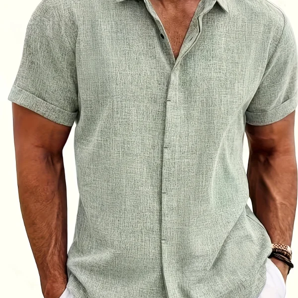 Men's Double Front Cardigan Short Sleeve