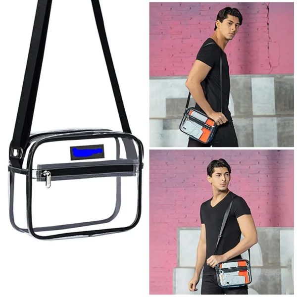 Transparent PVC Shoulder Crossbody Bag